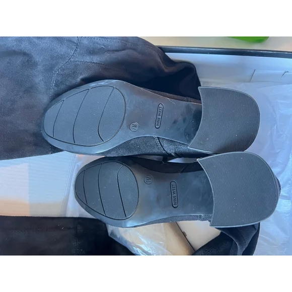 NIB Nine West Yanie2 Women's Over-The-Knee Boots Size 7 Black - Picture 6 of 11